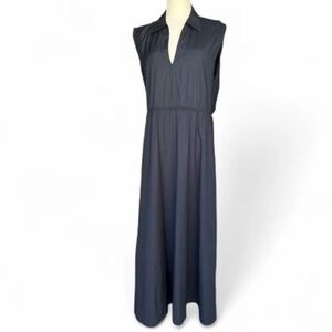 Rag & Bone Salute Soraya Navy Blue Cut Out Cotton Dress Size Small